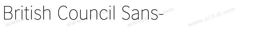 British Council Sans字体转换